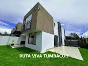 HERMOSA CASA DE VENTA EN RUTA VIVA TUMBACO! A ESTRENAR!