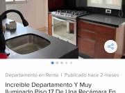 HERMOSO. DEPTO EN RENTA CITY TOWERS. BLACK. PISO 17