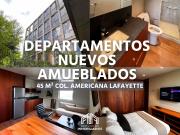 hermosos departamentos amueblados en la colonia...