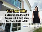 Hills, Hills, 2 Storey Semi D 35x90, Renovated, Golf...