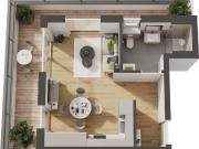 Hochwertige 1 Zimmer Neubau Wohnung mit Balkon W13
