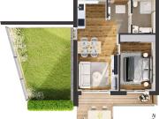 Hochwertige 2 Zimmer Neubau Gartenwohnung W05