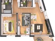 Hochwertige 3 Zimmer Neubau Wohnung mit Balkon W05