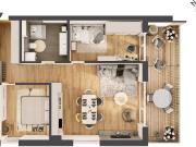 Hochwertige 3 Zimmer Neubauwohnung mit Balkon HW04