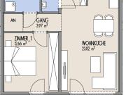 Hof am Park Helle 2 Zimmer Wohnung mit Südbalkon Top 1.30