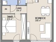 Hof am Park Praktische 2 Zimmer Wohnung mit Westbalkon...