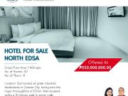 Hotel For Sale in a Prime Location along North EDSA...