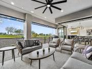 Contemporary house with pool and garden