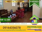 HOUSE AND LOT FOR SALE CITTA ITALIA, BACOOR CAVITE