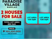 House and Lot For Sale in Paradise Village Banilad Prime...