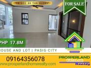 HOUSE AND LOT FOR SALE IN PINAGBUHATAN, PASIG CITY