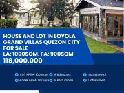 House and Lot Loyola Grand Villas With Swimming Pool...