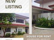 HOUSE FOR RENT Greenmeadows, Quezon City