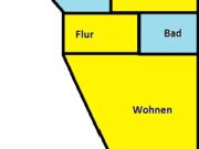 Hübsche Dachgeschosswohnung, Balkon und Wannenbad, Blick...