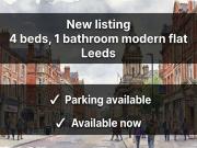 Hyde Park Road, Hyde Park, Leeds LS6, 4 bed flat to...