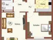 Ihre neue Wohnung: 2,5 Zimmer Wohnung in zentraler Lage