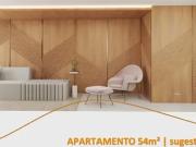 ImÃ³vel para venda possui 54 metros quadrados com 2...