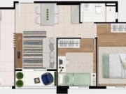 Imóvel com 48m² 2 quartos e uma vaga | Pronto para morar...