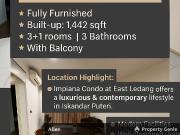 Impiana East Ledang Condo For Rent – 3+1 Rooms | Fully...