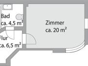 Individuelle 2 Raumwohnung. Ganz viel Altbaucharme in...