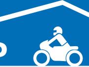Innenparkplatz fr Motorrder