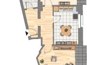 Interessant aufgeteilte 2 Zimmer Dachgeschoß Wohnng im...