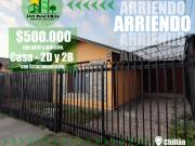 JMV Inmobilia ARRIENDA casa 2D 2B 2Est. Chillán