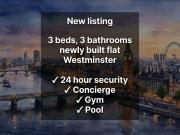 John Islip Street, London SW1P, 3 bed flat to rent,...