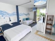 Joli studio de vacances au bord d'un lagon