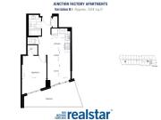 Junction Factory Apartments 1 Bed 1 Bath B
