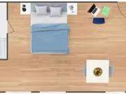 For Rent! 1 BR Classic Studio For 2 Top Floor's