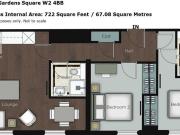Kensington Gardens Square, Bayswater W2, 2 bedroom flat...