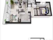 Kingsview Apartments 1 Bedroom A