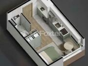 Kitnet / JK / Studio, 1 dormitórios, 23 m², em Cristal