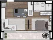 Kitnet / Stúdio para Venda em São Paulo/SP Vila Olímpia...