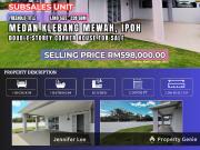 KLEBANG, IPOH FREEHOLD UNOCCUPIED DOUBLE STOREY TERRACE...
