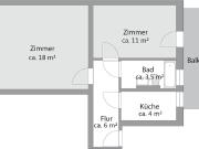 Kleine Wohlfühlwohnung mit Balkon im Giebichensteinviertel