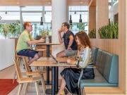 Knüpfe neue Geschäftskontakte im lebendigen Zug