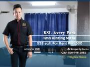 KSL Avery Park Taman Rinting Masai Fully Furnished For Rent