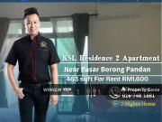 KSL Residence 2 Apartments Kangkar Tebrau JB Studio Unit...