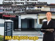 Kulai Taman Sri Putri Double Storey Terrace House 4...