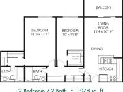 Lakewood Apartments At Lake Merced 2Bed 2Bath #2