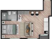 LANÇAMENTO APARTAMENTO STUDIO COM 33.2 M2 CENTRO