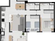 Lançamento B. Água Verde Apto. 2 Quartos 71 m² 1 Vaga