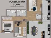 Lançamento VILA GALVÃO, Apartamentos de 70m² a 80m²sendo...