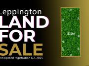 Land For Sale Anticipated registration Q2, 2025