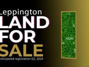 Land For Sale Anticipated registration Q3, 2024