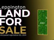 Land For Sale Anticipated registration Q3, 2024