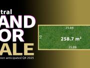 Land For Sale Anticipated registration Q4, 2025
