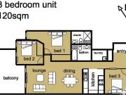 large apartment in boutique Building